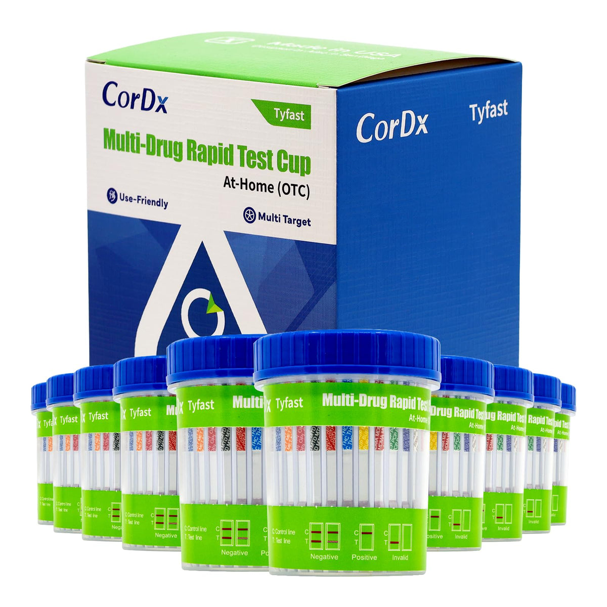 CorDx Drug Screening 15 Panel Test Card/Urine Cup (OTC)