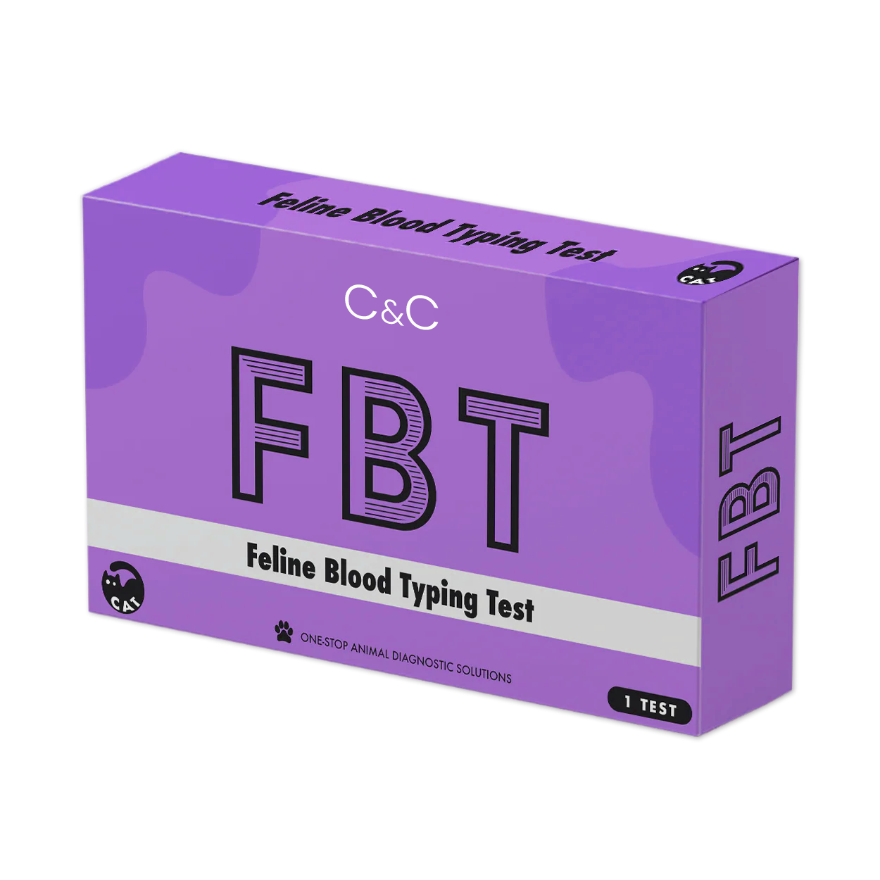 C&C Feline Blood Typing Test (1 Test Kit) – Quick, Accurate, Easy