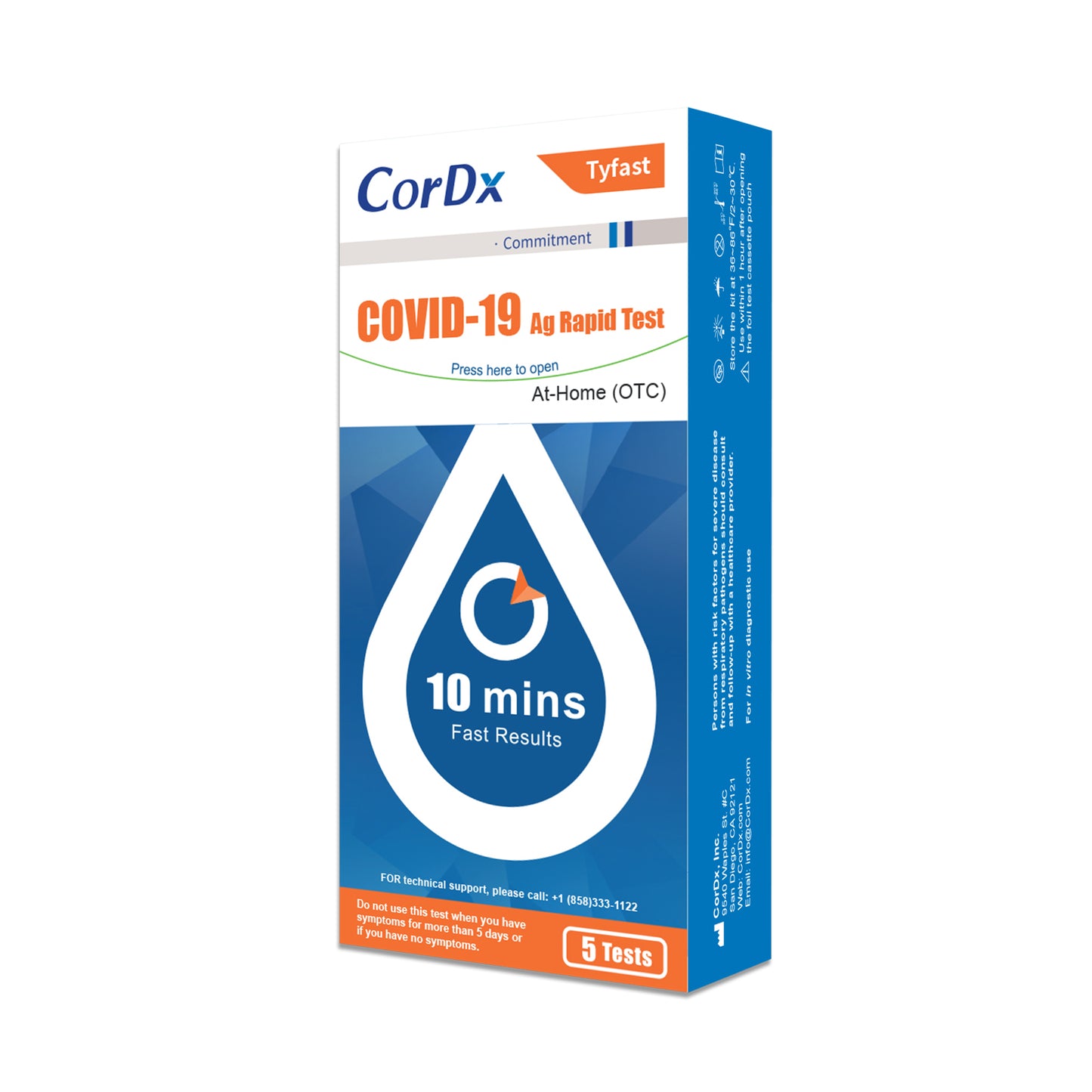 CorDx Tyfast COVID-19 Ag Rapid Test