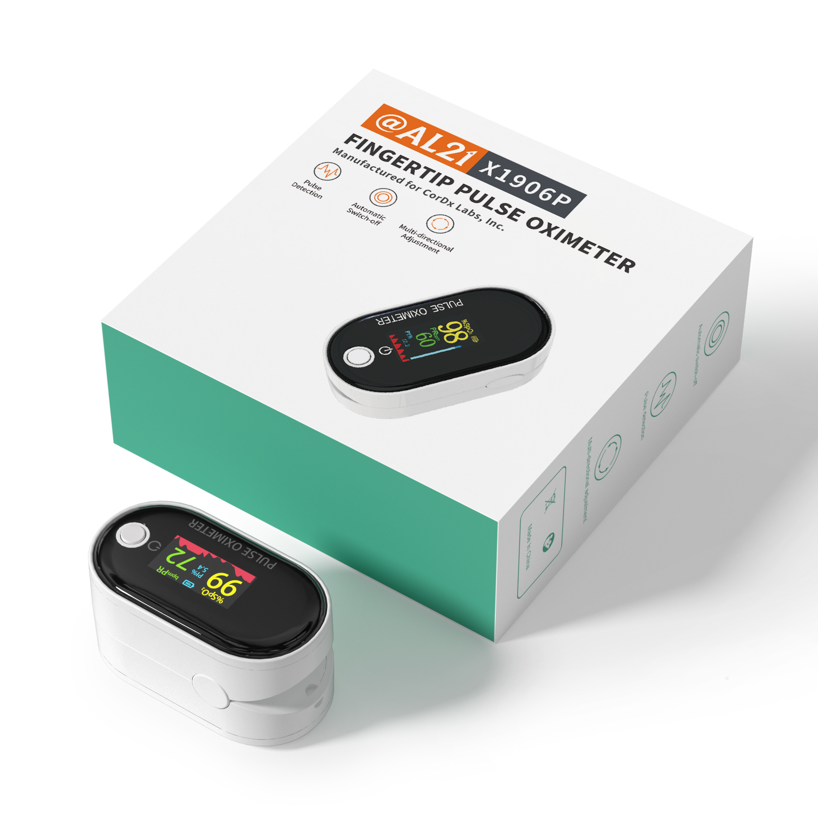 @AL21 PULSE OXIMETER – Accurate SpO₂ & Pulse Rate Monitor with OLED Display, Rechargeable, One-Button Operation, Lightweight Design for Home & Professional Use