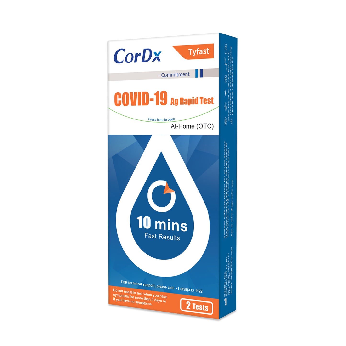 CorDx Tyfast COVID-19 Ag Rapid Test