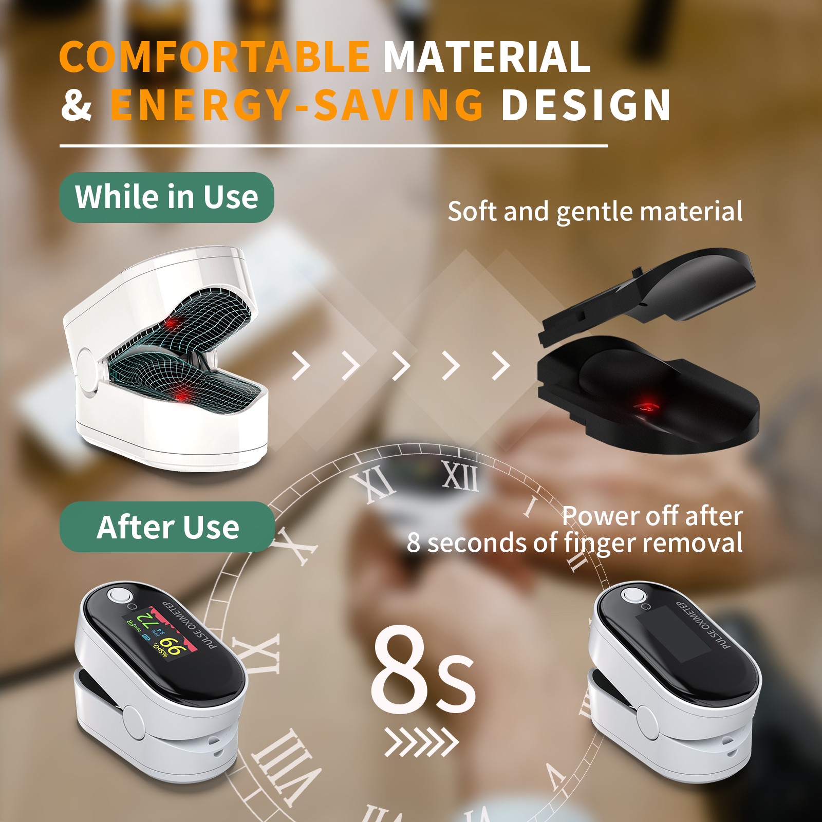 @AL21 PULSE OXIMETER – Accurate SpO₂ & Pulse Rate Monitor with OLED Display, Rechargeable, One-Button Operation, Lightweight Design for Home & Professional Use