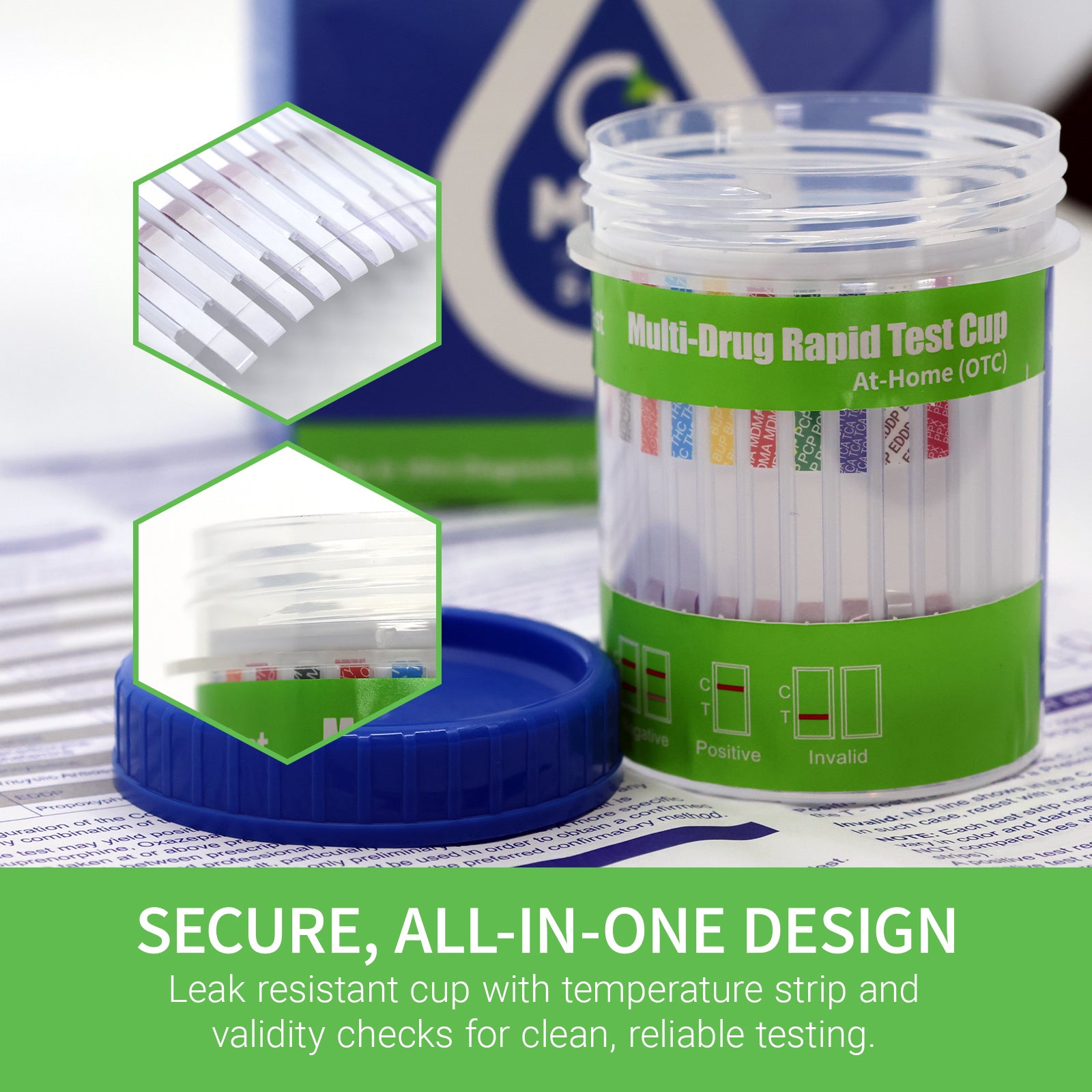 CorDx Drug Screening 15 Panel Test Card/Urine Cup (OTC)