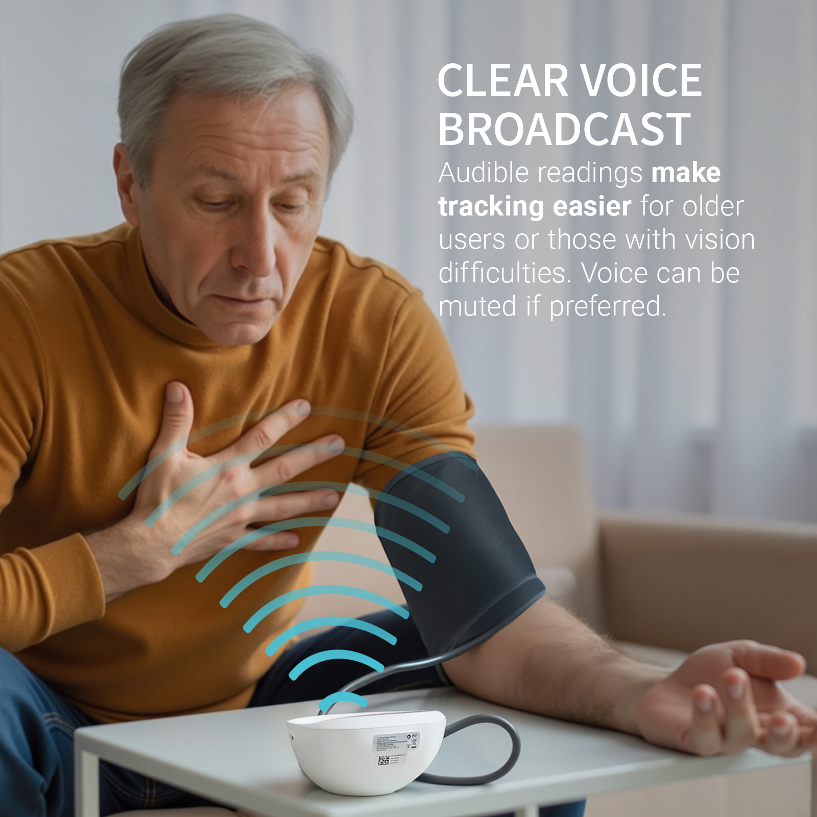 @AL21 Blood Pressure Monitor for Home Use – LED Display, Irregular Heartbeat Detection, Extra-Wide Adjustable Cuff, 2-User Memory