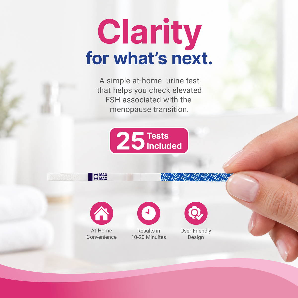 CorDx Tyfast FSH Rapid Test Strip - 25 Tests/Box
