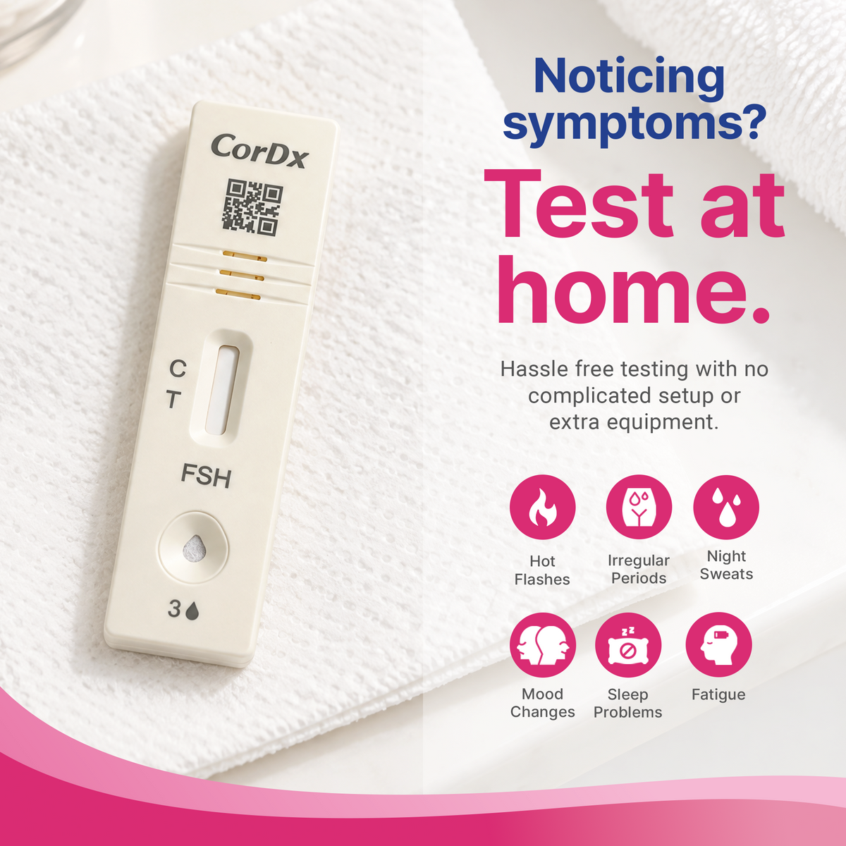 CorDx Tyfast FSH Rapid Test Cassette - 10 Tests/Box