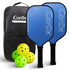 @AL21 CorDx T700 Carbon Fiber Pro 5 – DotPulse Paddle Set, 2 Pro Paddles with 14mm DotPulse Core, Includes Bag & 4 Balls