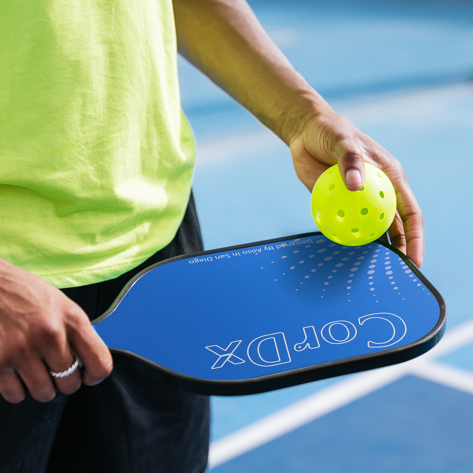 @AL21 CorDx T700 Carbon Fiber Pro 5 – DotPulse Paddle Set, 2 Pro Paddles with 14mm DotPulse Core, Includes Bag & 4 Balls