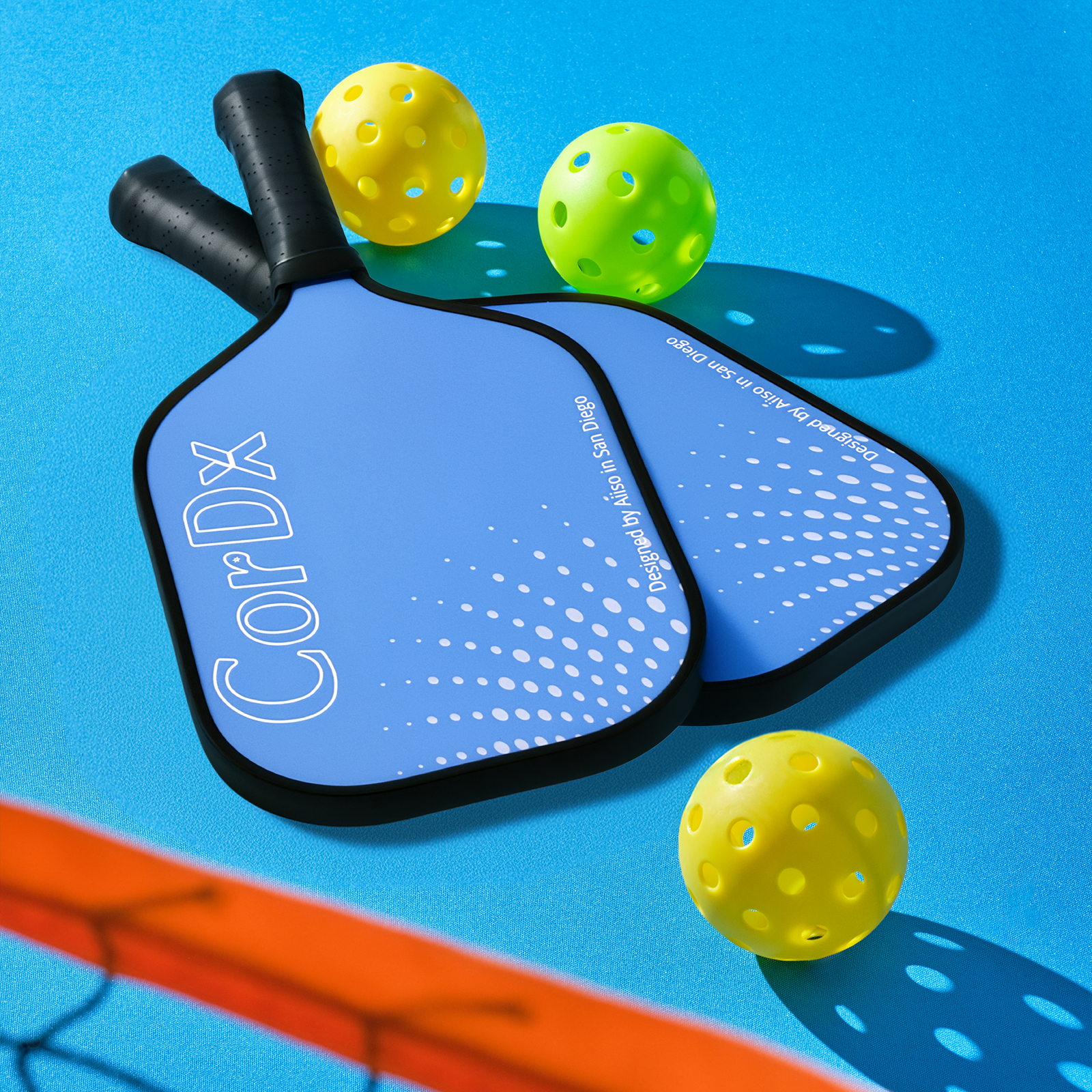 @AL21 CorDx T700 Carbon Fiber Pro 5 – DotPulse Paddle Set, 2 Pro Paddles with 14mm DotPulse Core, Includes Bag & 4 Balls