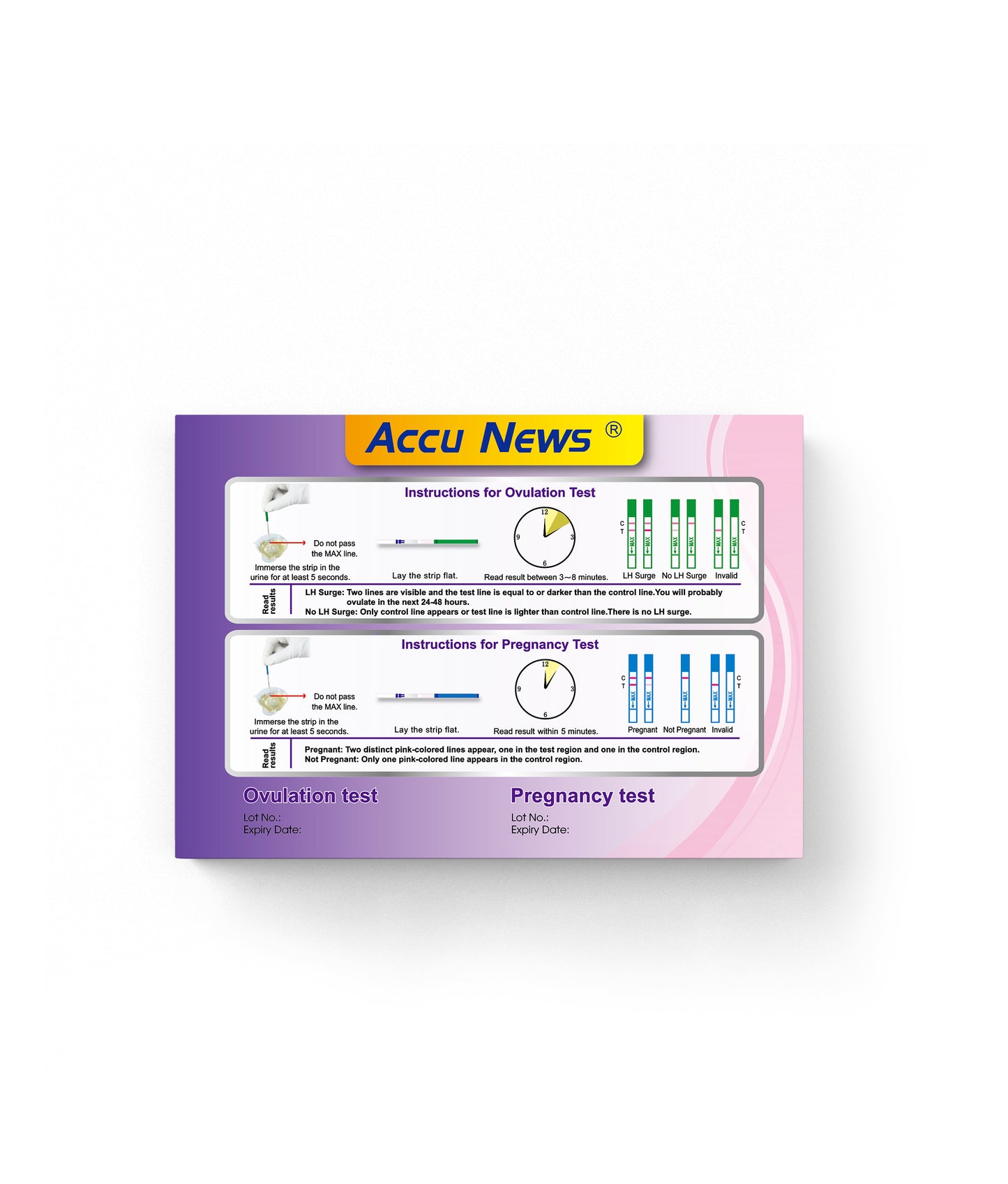 Accu News Ovulation (LH)+ Pregnancy (hCG) Combo Test